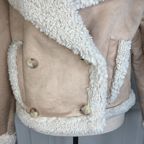 FRYE
Faux Shearling Trim Jacket Sz Large - Picture 4 of 12